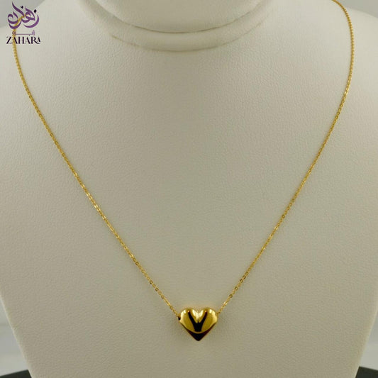 Magnetic Heart Golden Pendent - قلادة قلب ذهبي مغناطيسية
